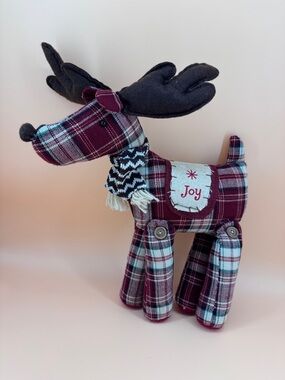 Dan Dee Collectors Choice Plad Reindeer Plush Christmas Decoration Holiday